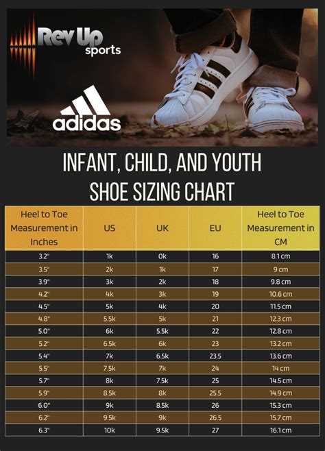 adidas sizing chart youth